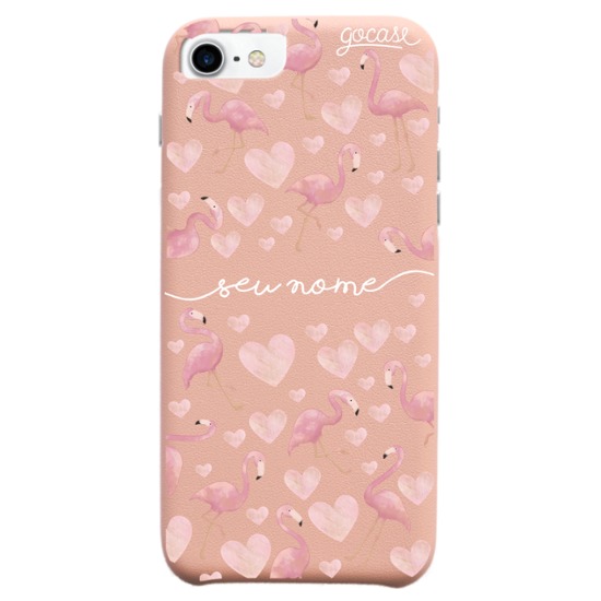 Capinha para celular Fascino - Flamingos Manuscrita
