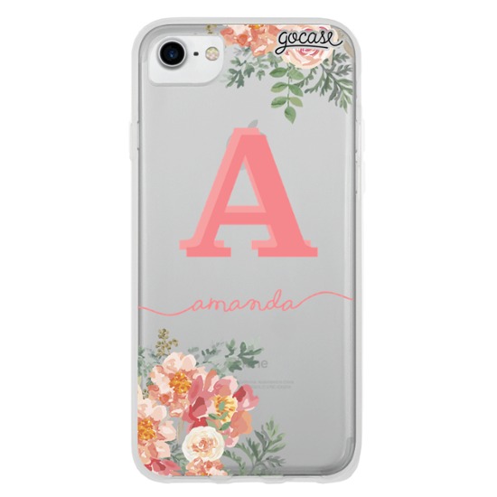 Floral Pink Initial