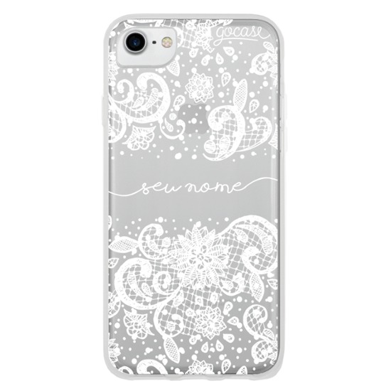 Capinha para celular Renda White Manuscrita