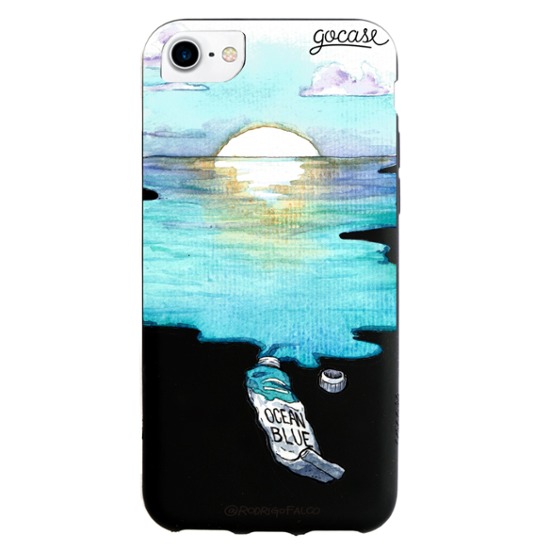 Black Case Blue Aquarelle