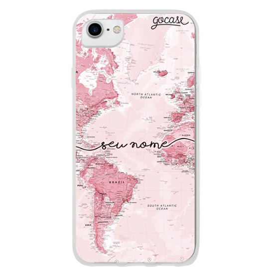 Mapa Mundi Rosa Manuscrita