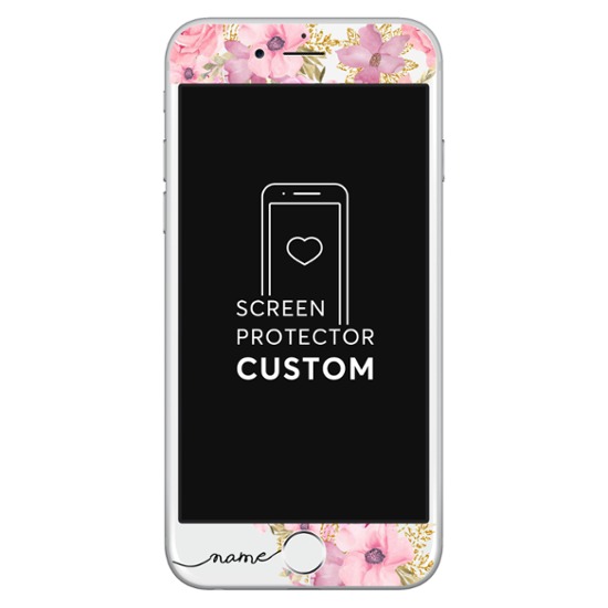 Flores Royale - Película anti-impacto Customizada - Vidro Temperado