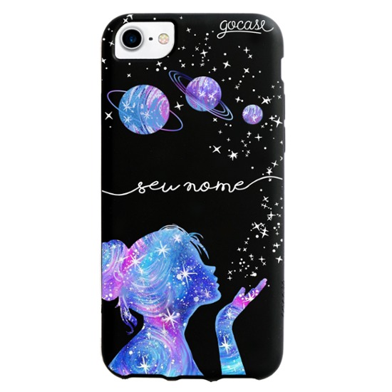 Capinha para celular Color Black - Poeira das estrelas Manuscrita
