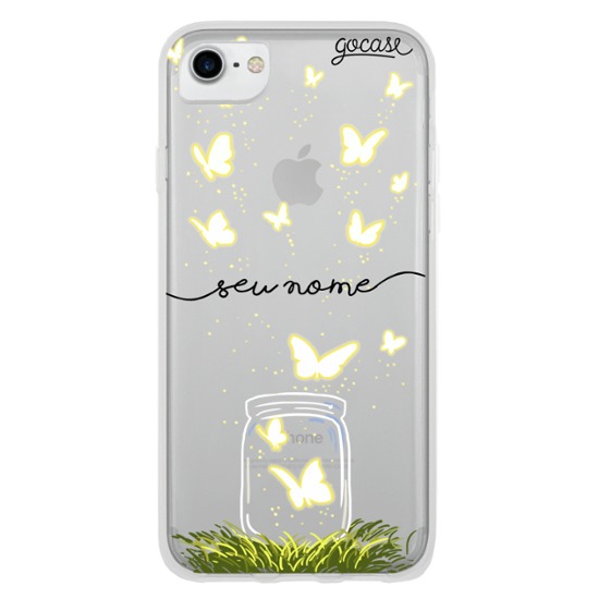 Capinha para celular Borboletas no Pote Manuscrita