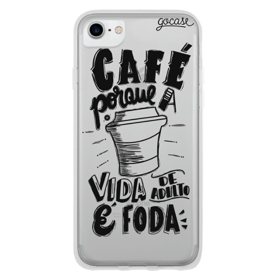 Capinha para celular Vida de Adulto