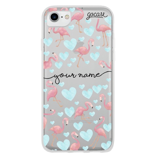 Flamingos Blue Handwritten