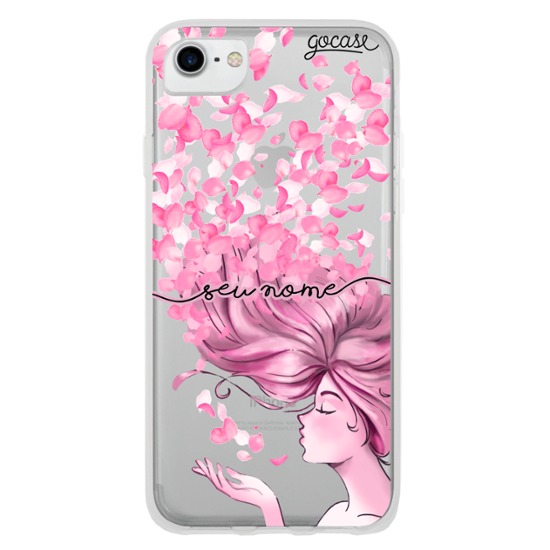 Capinha para celular Pétalas ao Vento Manuscrita