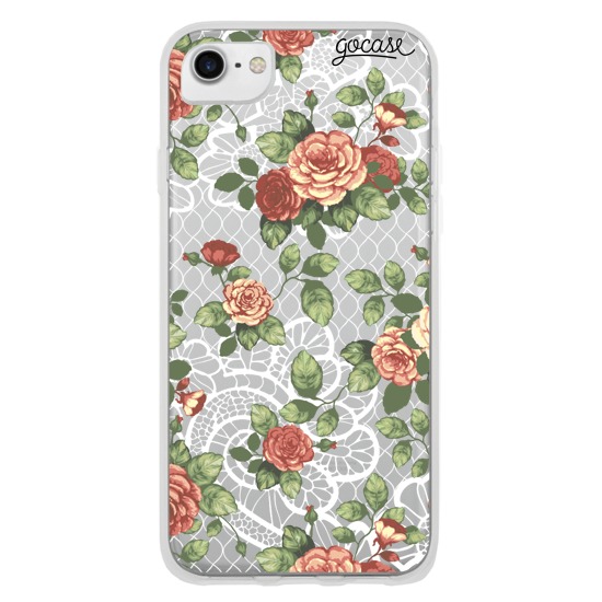 Capinha para celular Floral Renda