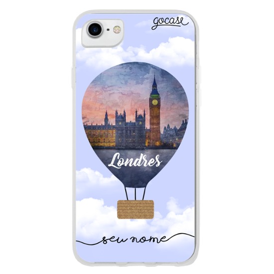 Capinha para celular Balão de Londres Personalizável