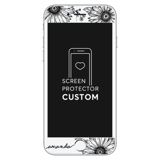 Girassóis Decor - Película Anti-Impacto Customizada - Vidro Temperado