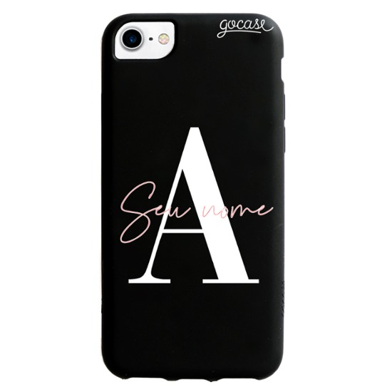 Black Case - Iniciais Fancy