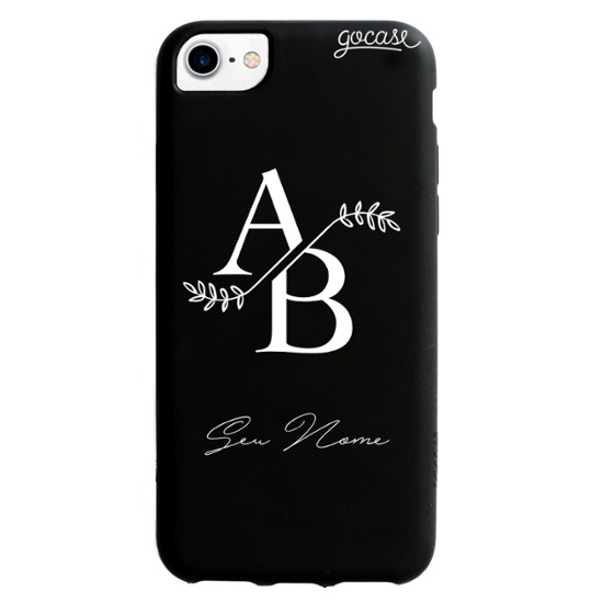 Capinha para celular Color Black - Iniciais Classic