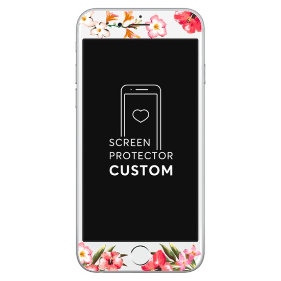 Floral - Película Anti-Impacto Customizada - Vidro Temperado