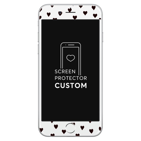 Black Hearts - Película anti-impacto Customizada - Vidro Temperado