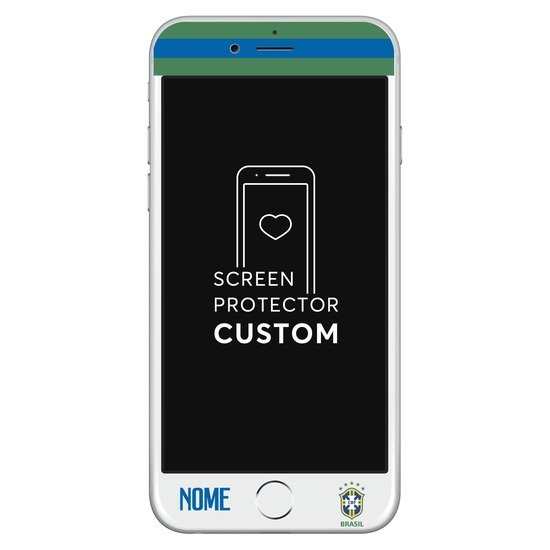 Película Anti-Impacto Customizável - Seleção Brasileira - Verde e Azul