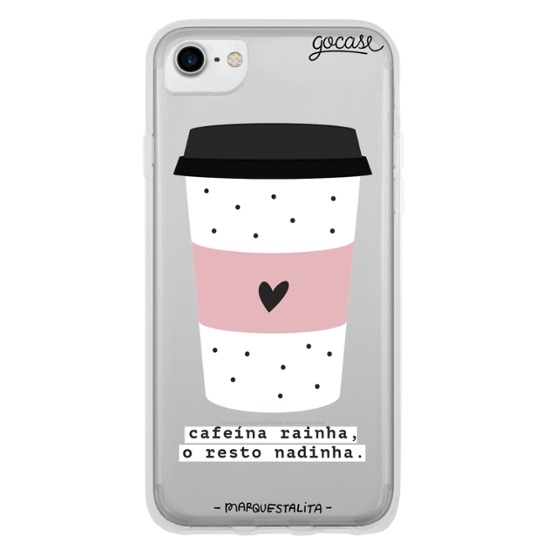 Capinha para celular Cafeína Rainha