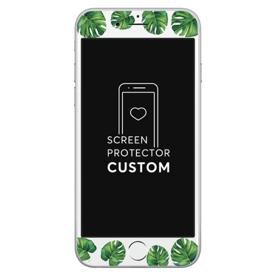 Tropical Verde - Película Anti-Impacto Customizada - Vidro Temperado
