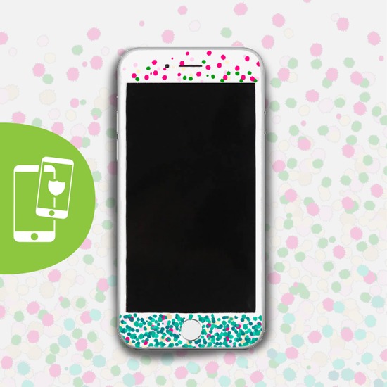 Spring Dots - Película Anti-Impacto Customizada - Vidro Temperado
