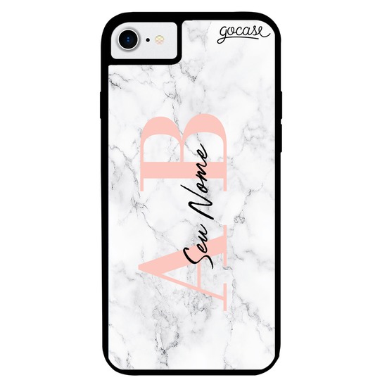 Capinha para celular Prime - Iniciais Marble White