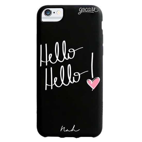 Capinha para celular Hello Hello Color Black - by Nah Cardoso