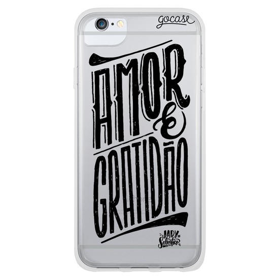 Capinha para celular Amor e Gratidão