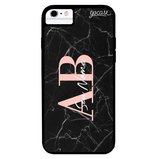 Capinha para celular Prime - Iniciais Marble Black