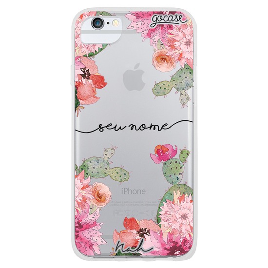 Capinha para celular Cactos Manuscrita By Nah Cardoso