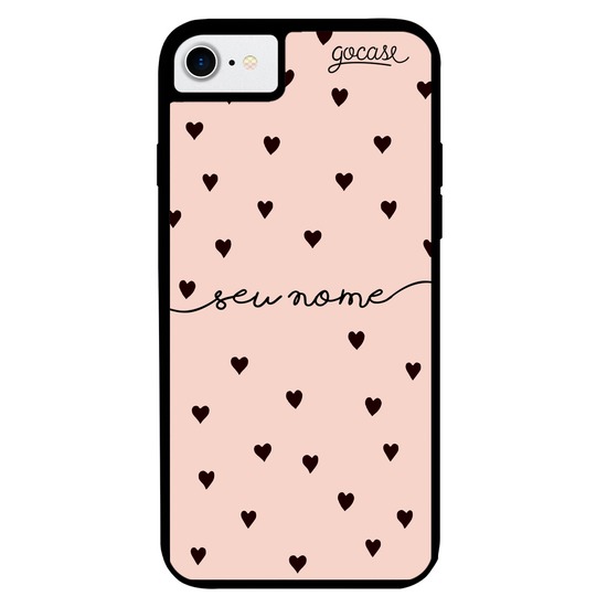 Capinha para celular Prime - Black Hearts Manuscrita