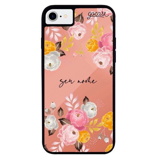 Capinha para celular Mirror - Flores Parecidas Com Você Customizável By Mari Nolasco