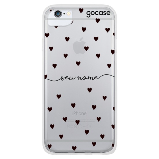 Capinha para celular Black Hearts Manuscrita