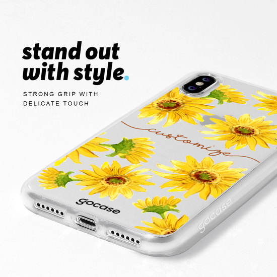 Capinha para celular Girassol Manuscrita - Gocase