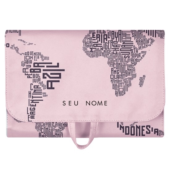 Necessaire Trip - Mapa Mundi Nomes