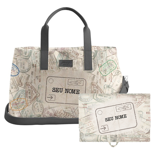 Kit Passaporte (Bolsa de Viagem Joy + Necessaire Trip)