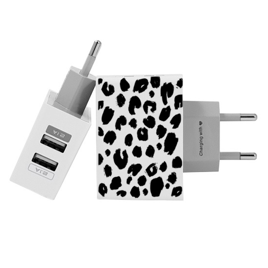 Carregador Personalizado iPhone/Android Duplo USB de Parede Gocase - Manchas