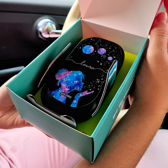 Carregador Suporte para Celular Veicular - Marble Black - Gocase