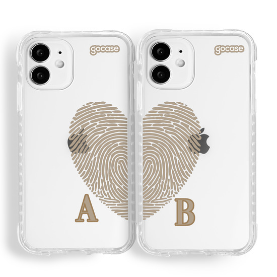 Capinha para celular Our Heart Fingerprint 1 & 2