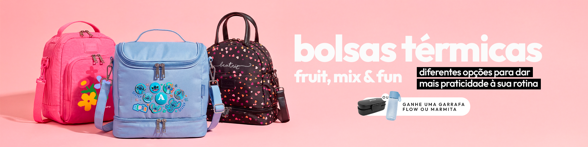 LANCHEIRAS FRUIT / MIX - PISCOU, PERDEU