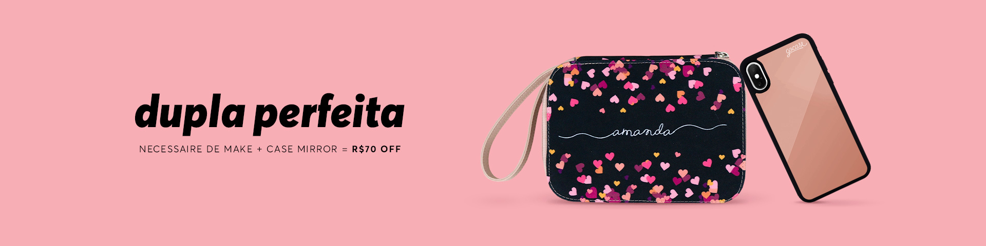 Necessaire Makeup + Case Mirror