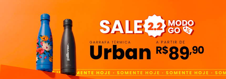Kit Promocional: Garrafa Térmica Urban + Ebook.